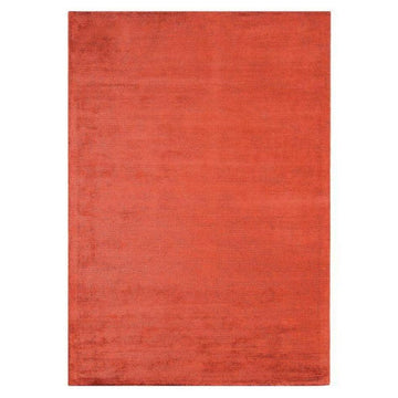 Reko Modern Plain Textured Ribbed Lines Viscose/Cotton Shimmer Flatweave Red Rug-Asiatic Carpets-Rug Love - The Most Loved Rug Store